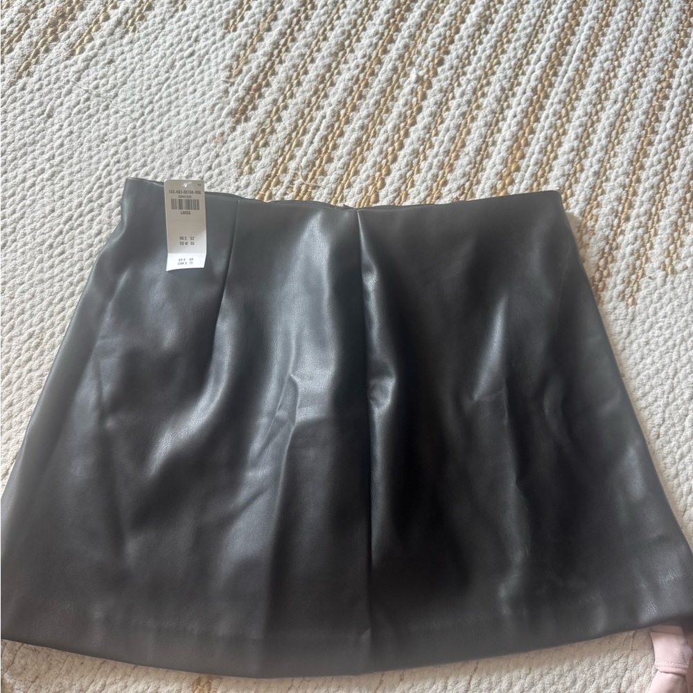 Abercrombie leather skirt
